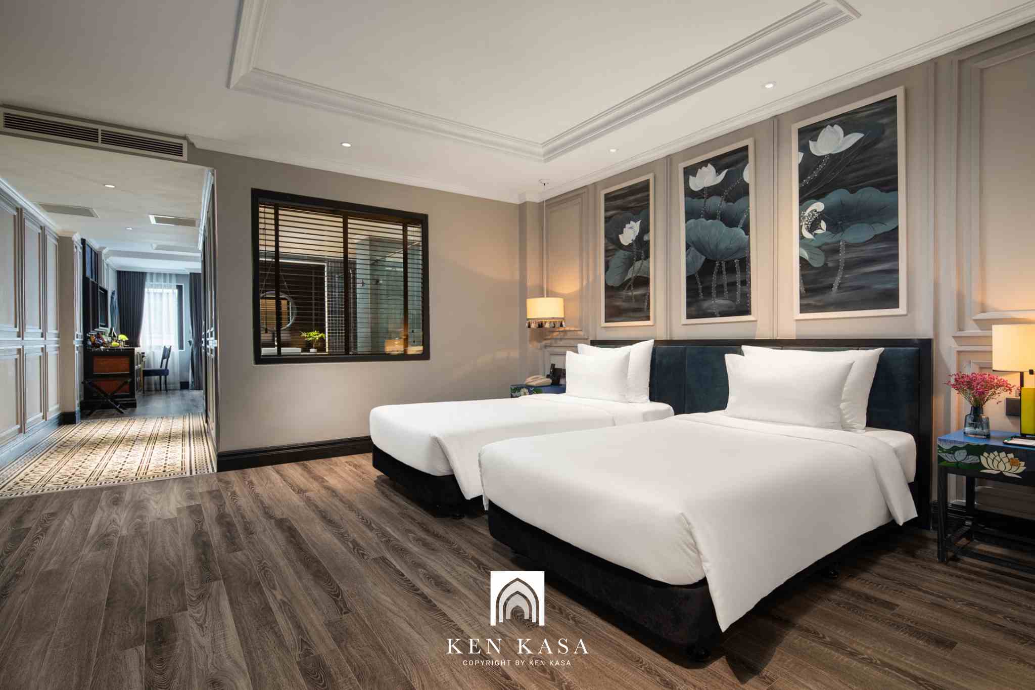 Ph&ograve;ng Solarium Family Connecting tại Solaria Hotel Hanoi